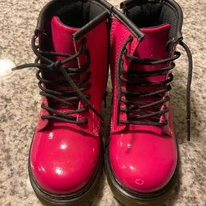 Kids Doc Martens Patent Boots